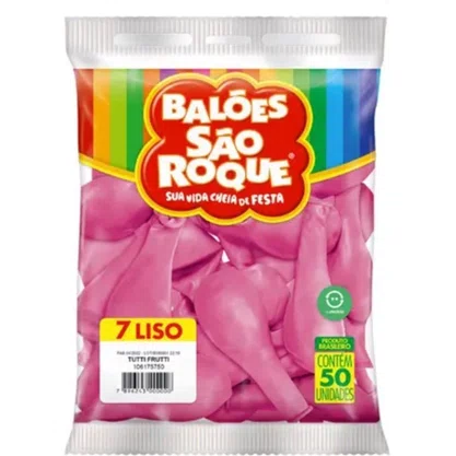 Bexiga Imperial Rosa Shock C/ 50un São Roque