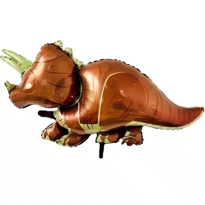 Bexiga Metalizada Dinossauro Laranja  42cm/17’’ Neotrentina