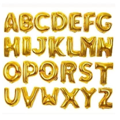 Bexiga Metalizada Letra E Ouro 16 Polegadas