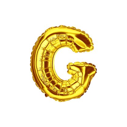 Bexiga Metalizada Letra G Ouro 16 Polegadas