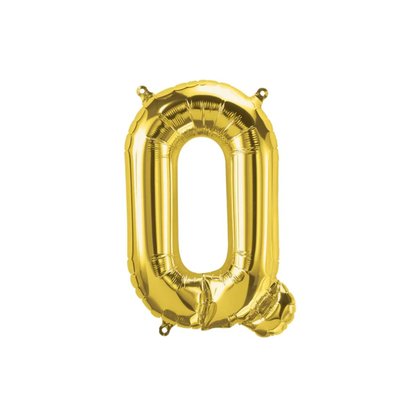 Bexiga Metalizada Letra Q Ouro 16 Polegadas