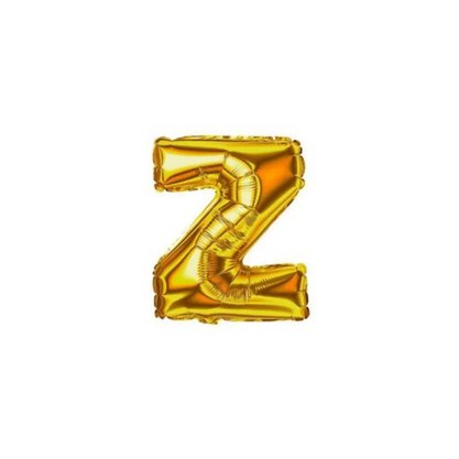 Bexiga Metalizada Letra Z Ouro 16 Polegadas