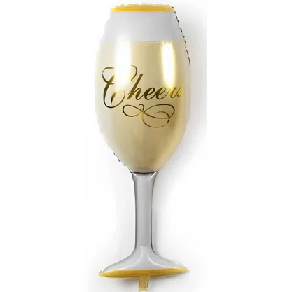 Bexiga Metalizada Mini Taça de Champagne 45cm Neotrentina