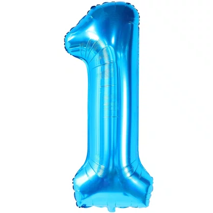 Bexiga Metalizada N° 1 Azul Escuro Royal 40 cm Ref. PAF098 Partiu