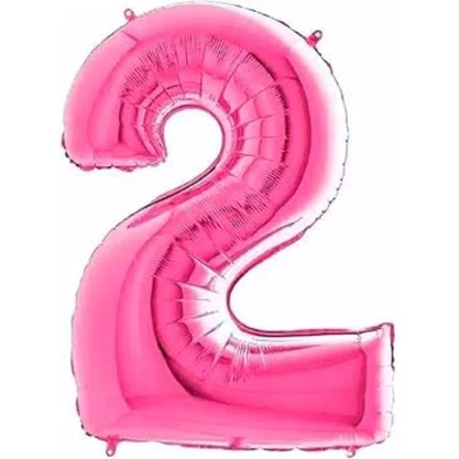 Bexiga Metalizada N° 2 Pink 40 cm Ref. PAF099 Partiu