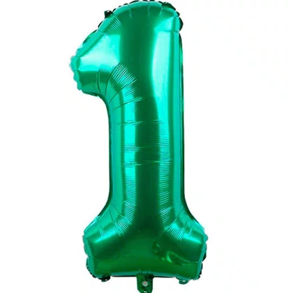 Bexiga Metalizada Nº 1 Verde 40cm Silverplastic