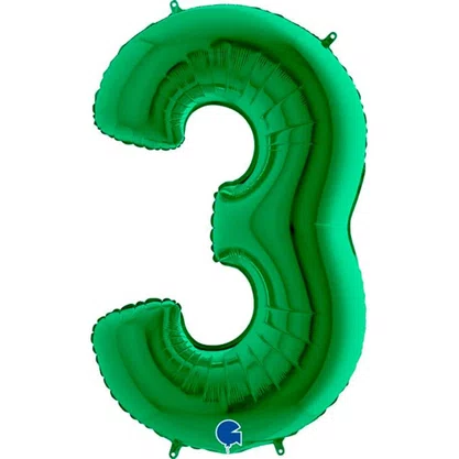 Bexiga Metalizada Nº 3 Verde 40cm Silverplastic