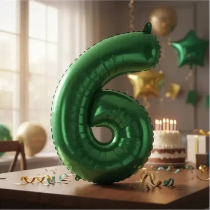 Bexiga Metalizada Nº 6 Verde 40cm Silverplastic