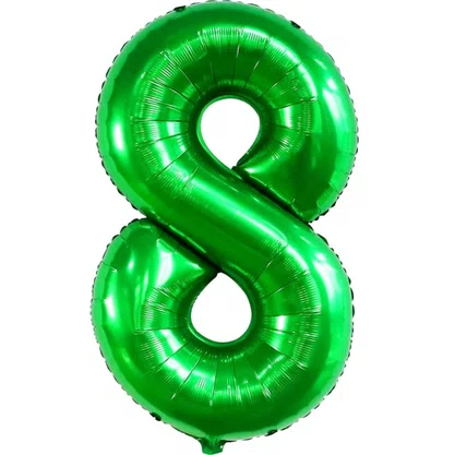 Bexiga Metalizada Nº 8 Verde 40cm Silverplastic