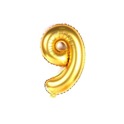 Bexiga Metalizada Nº 9 Ouro 40cm PartiuFestas