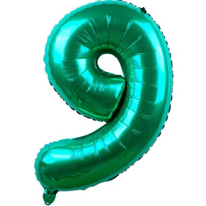 Bexiga Metalizada Nº 9 Verde 40cm Silverplastic