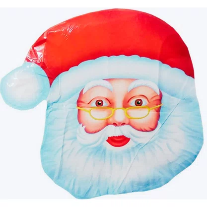Bexiga Metalizada Papai Noel Rosto 45cm Neotrentina