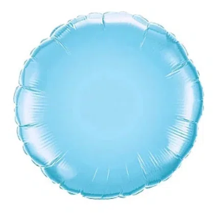 Bexiga Metalizada Redonda Azul Tiffany 25 cm Ref. PAF 525 Partiu