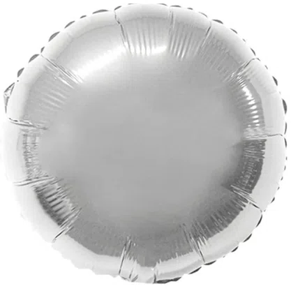 Bexiga Metalizada Redonda Branca 25 cm Ref. PAF 525 Partiu