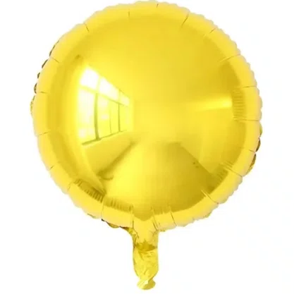 Bexiga Metalizada Redonda Ouro 25 cm Ref. PAF 525 Partiu