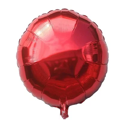 Bexiga Metalizada Redonda Vermelha 25 cm Ref. PAF 525 Partiu