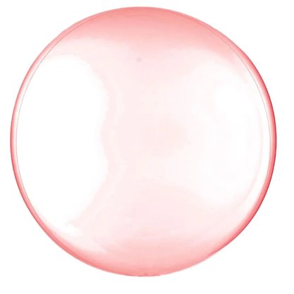 Bexiga Transparente Vermelho 60cm 24polegadas Crom