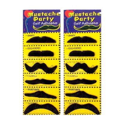 Bigode Feltro Adesivo Cartela C/ 06 Un Divs Modelos