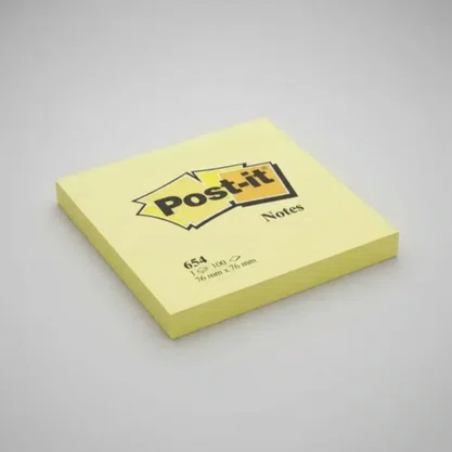Bloco Adesivo Post-It 76mm x 76mm Amarelo com 100 Folhas 3M