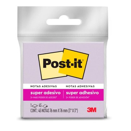 Bloco Adesivo Post-it 76x76mm Lilás C/ 45fls 3M Bloco Adesivo Post-it 76x76mm Lilás C/ 45fls 3M