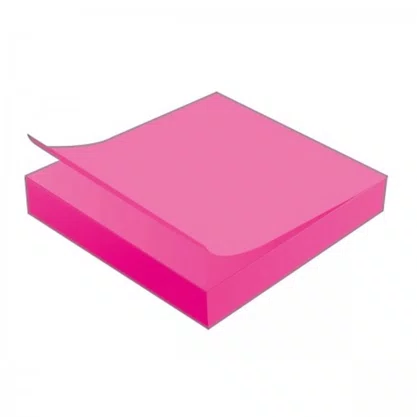 Bloco Adesivo Post-it 76x76mm Rosa Neon C/ 45fls 3M