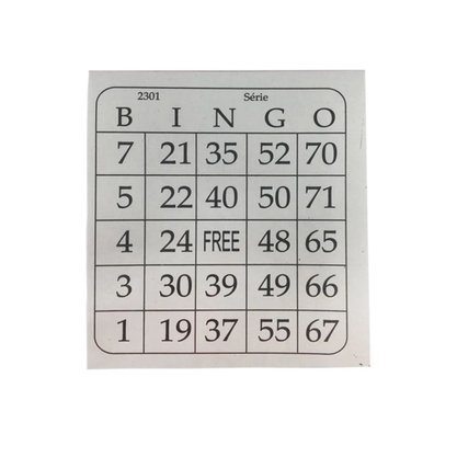 Bloco Bingo Jornal com 100 Unidades Free