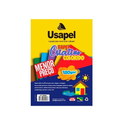 Bloco Colorido Criativo 32 Folhas 120g Usapel