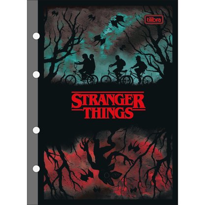 Refil para Fichário Colegial 80fls Stranger Things Tilibra