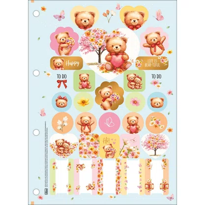 Bloco Folhas Fichário Univ 80fls Love Bears Tilibra