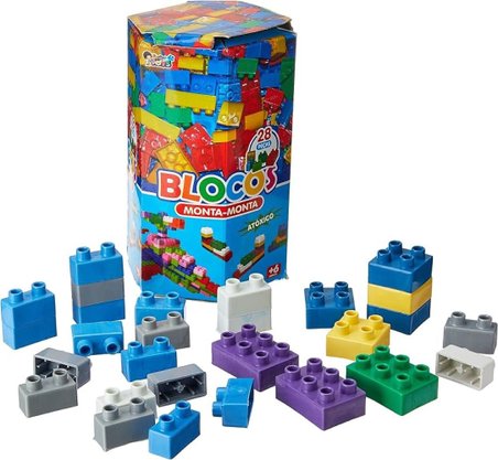 Bloco Monta Monta 28 Pecas Ref 0112 Miny Toys