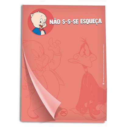 Bloco para Anotações 5 Modelos 20fls Looney Tunes DAC