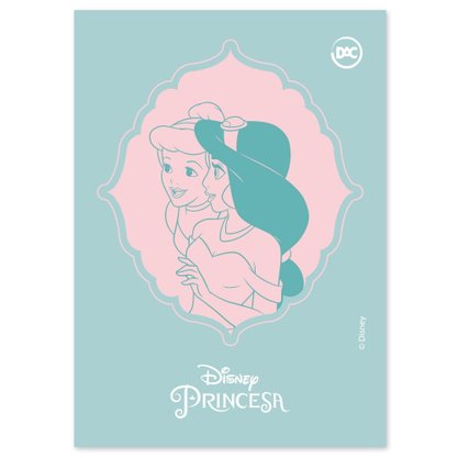 Bloco para Anotações com 5 Modelos 20fls Princesas DAC