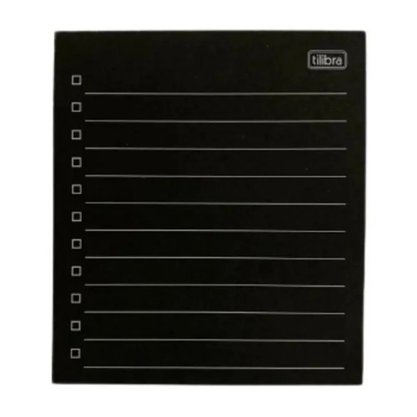 Bloco Tilembrete Checklist Preto 80x91mm 100fls Tilibra
