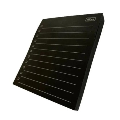 Bloco Tilembrete Checklist Preto 80x91mm 100fls Tilibra