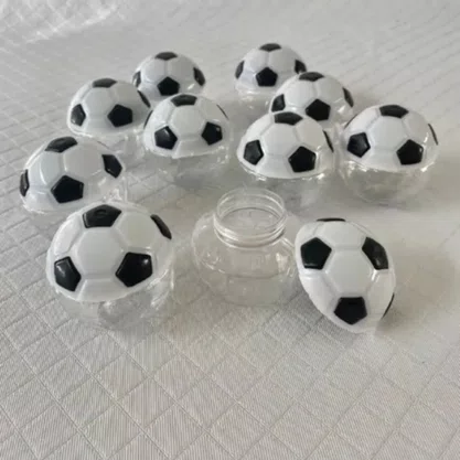 Bola Plástica Futebol para Lembrancinha 6 cm com 12 Unidades – Ref. M242220