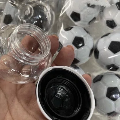 Bola Plástica Futebol para Lembrancinha 6 cm com 12 Unidades – Ref. M242220
