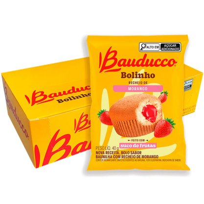 Bolinho Bauducco Morango C/ 16un X 40g
