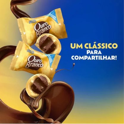 Bombom Ouro Branco 1Kg 50 Unidades Lacta