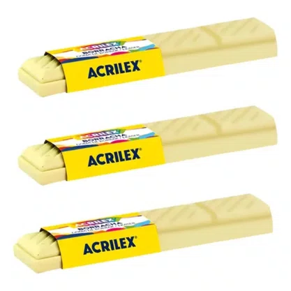 Borracha Barra de Chocolate Branco Acrilex
