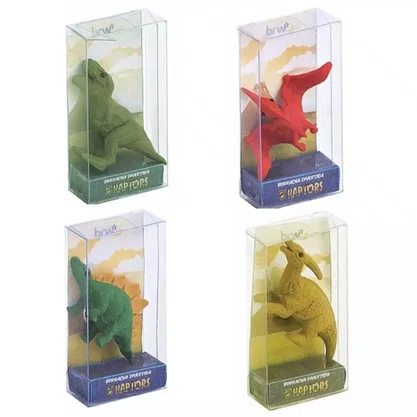 Borracha Escolar Dinossauro Estegossauro Raptors BRW