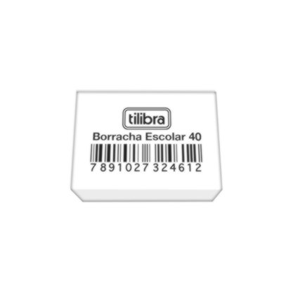 Borracha Escolar Plástica Branca 40 Tilibra