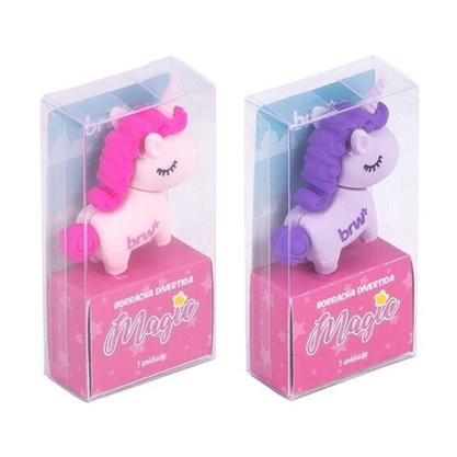 Borracha Escolar Unicórnio Lilás Magic BRW