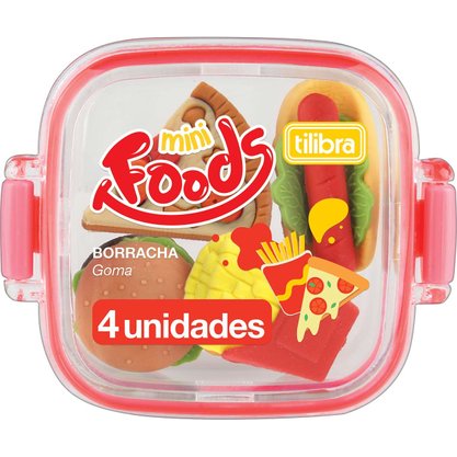Borracha Na Lancheira Com 4 Unidades Foods Tilibra