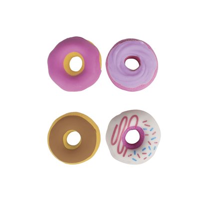 Borracha Lancheira Com 4 Unidades Mini Donuts Tilibra