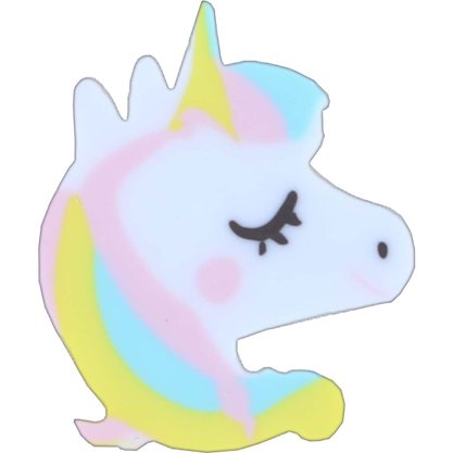 Borracha Plástica Rosa Unicornio Dreams Tilibra