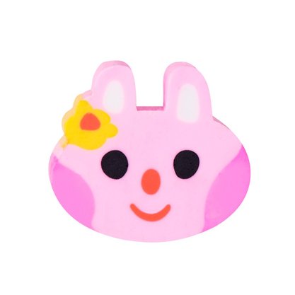 Borracha Ponteira Plástica Fantasia Rosa Coelho Brw