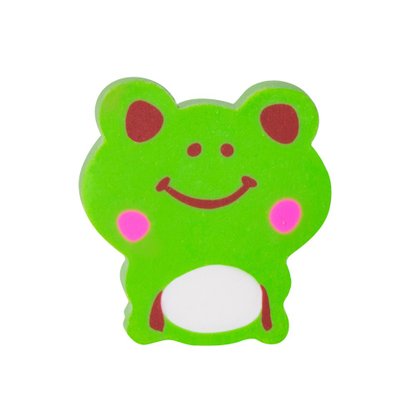 Borracha Ponteira Plástica Fantasia Verde Sapo Brw