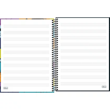 Caderno de Música Espiral Universitário Capa Dura 80fls Sortido Tilibra
