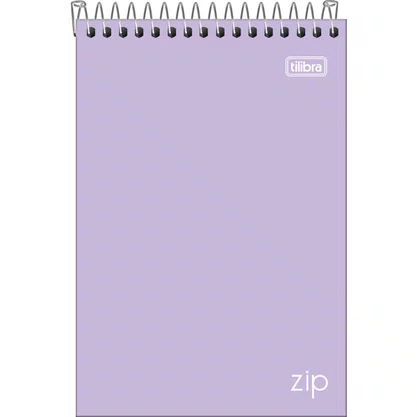 Caderneta Anotações 1/4 Cores 80 Fls Lilás Zip Tilibra