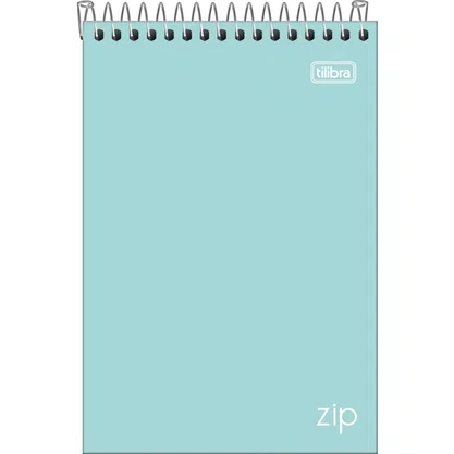 Caderneta Anotações 1/4 Cores 80 Fls Verde Zip Tilibra